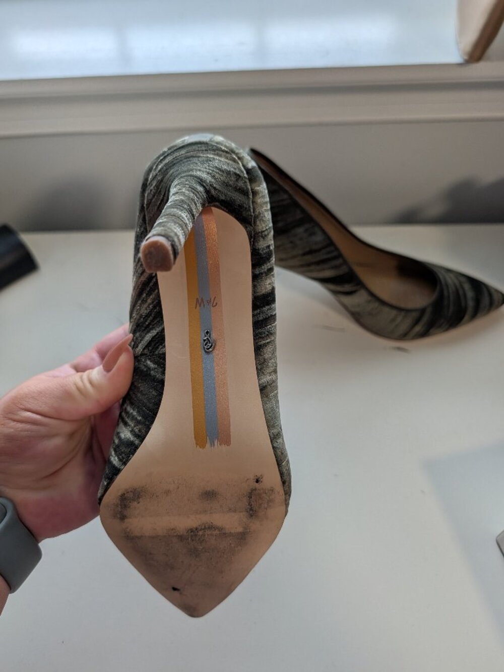 Sam Edelman Olive Velvet Heels